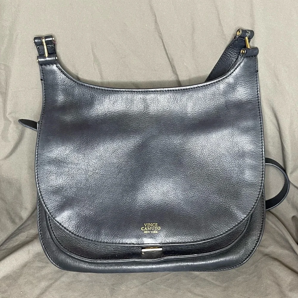 Vince Camuto Elyza Leather Crossbody Saddle Bag